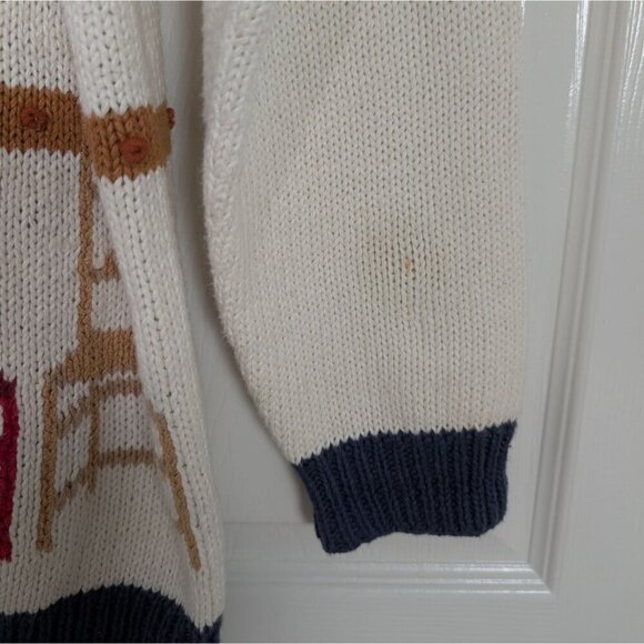 Marisa Christina Cardigan Womens Size Small Hand Knit Cottage Country Grandma - Picture 5 of 13